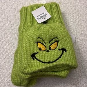 NWT!! Grinch Flip Mittens